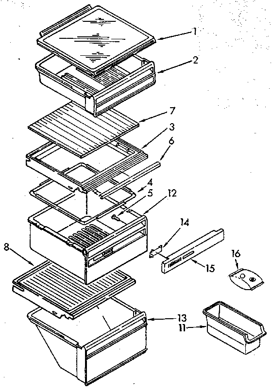 Refrigerator shelf