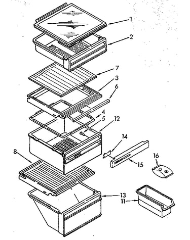 Refrigerator shelf