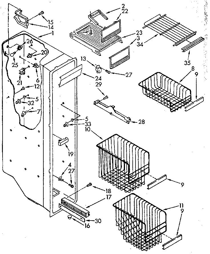 Freezer liner