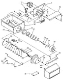 Motor and ice container