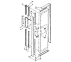 Kenmore 1069507950 freezer door handle and trim diagram