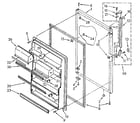 Kenmore 1068652511 refrigerator door diagram