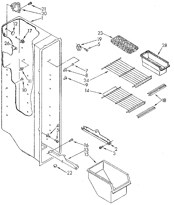 Freezer liner
