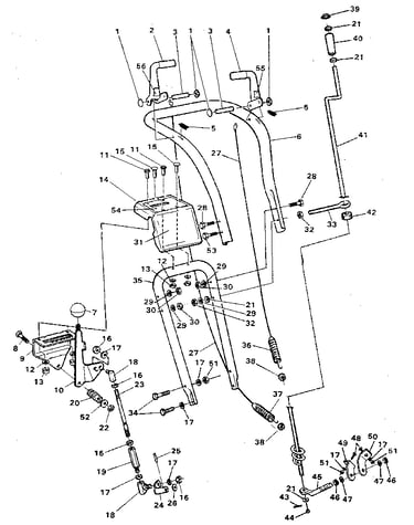 Upper handle assembly
