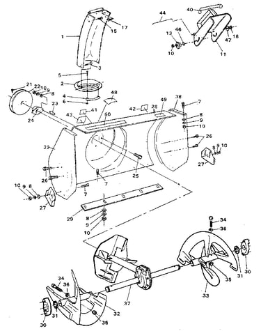 Auger housing assembly