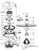 Motor, heater, and spray arm