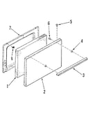Oven door section