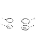 Optional porcelain pan and chrome ring kit no. 8068410