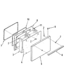 Oven door section