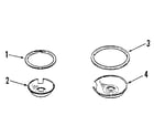 Kenmore 9116018910 optional porcelain pan and chrome ring kit no. 8068410 diagram