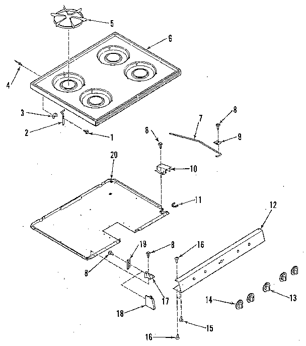 Main top section