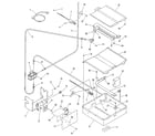 Kenmore 9117340190 broiler and oven burner section diagram