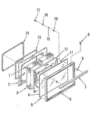 Oven door section