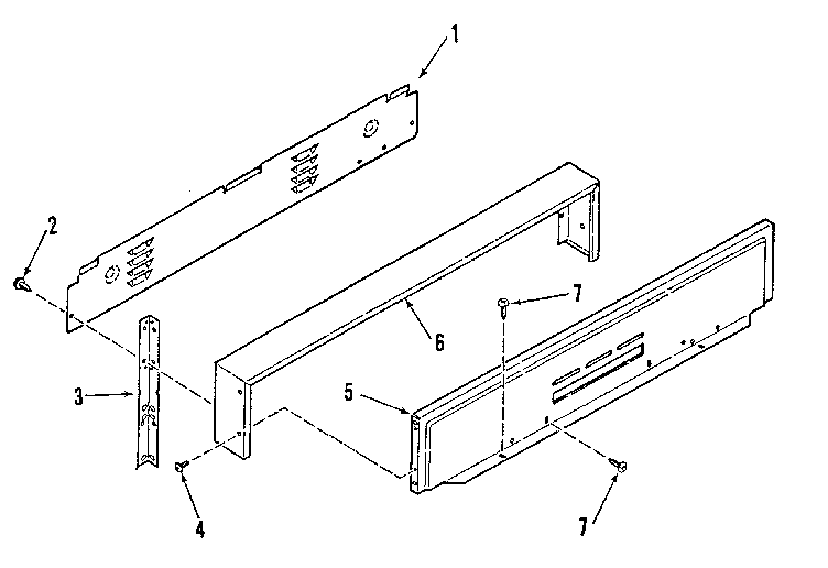 Backguard section