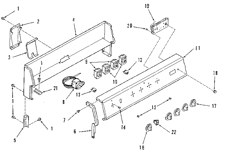 Backguard section
