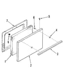 Oven door section