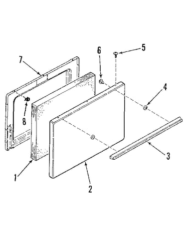 Oven door section