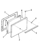 Oven door section