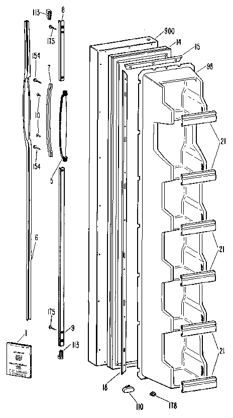 Freezer door