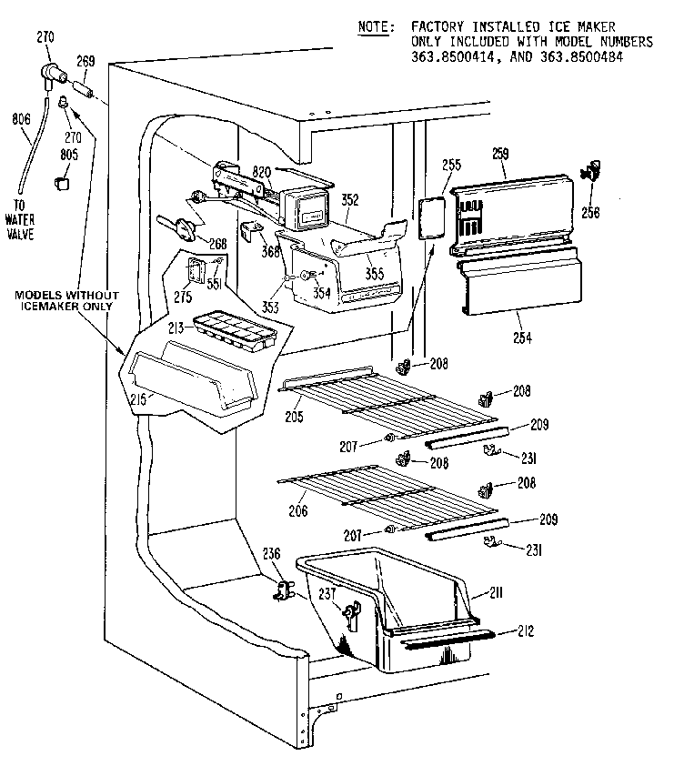 Freezer section