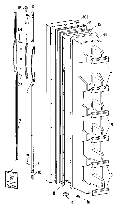 Freezer door