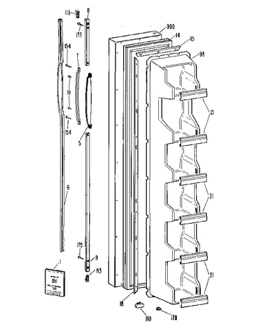 Freezer door