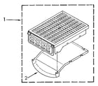 Kenmore 11096094300 dryer rack diagram