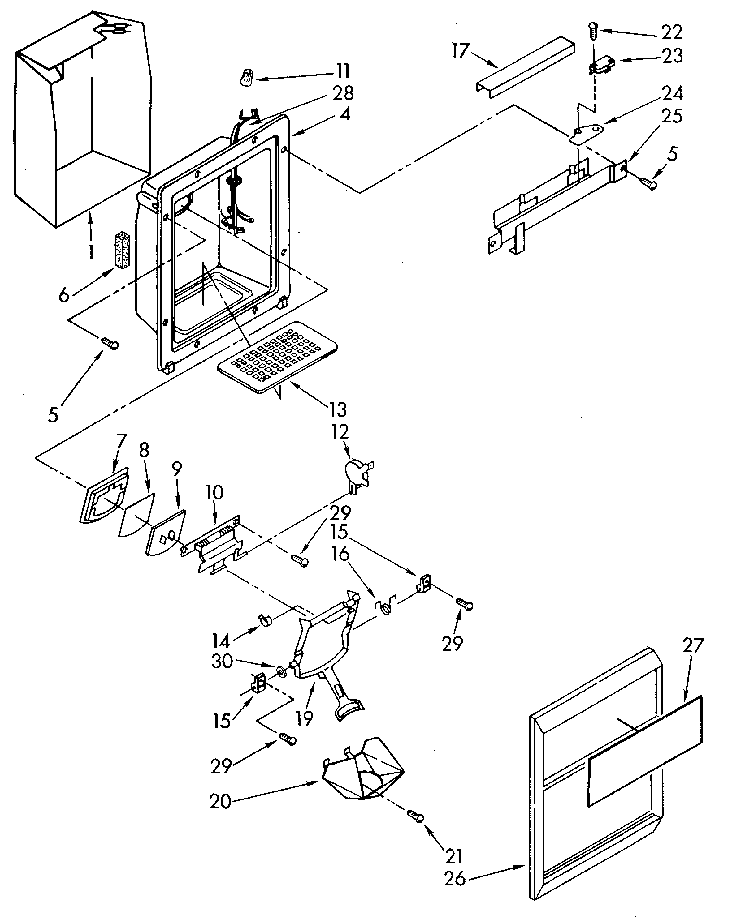 Dispenser front
