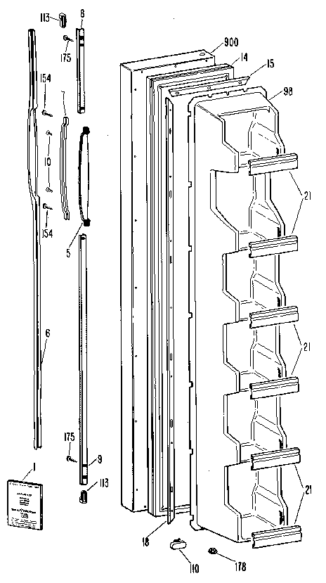 Freezer door