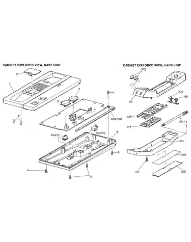 Base and hand unit assembly