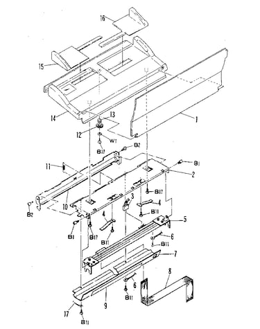 Sub frame, hopper guide unit