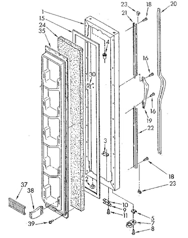 Freezer door
