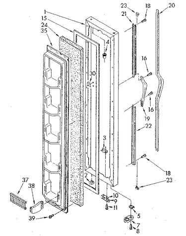 Freezer door
