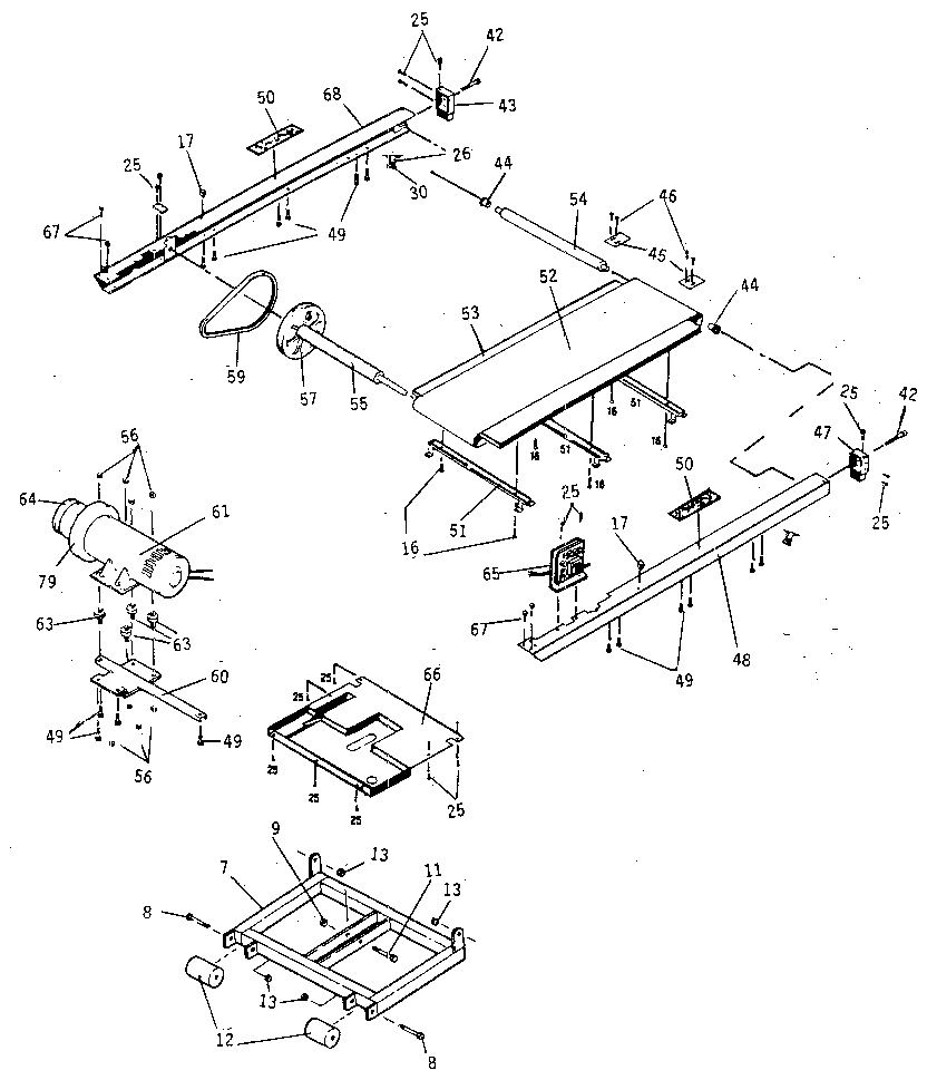 WALKING BELT ASSEMBLY