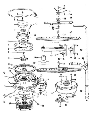 Motor, heater, and spray arm details