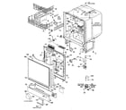 GE GSD2200L02 tub and door assembly diagram