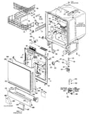 Tub and door assembly