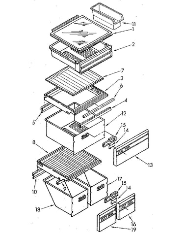 Refrigerator shelf
