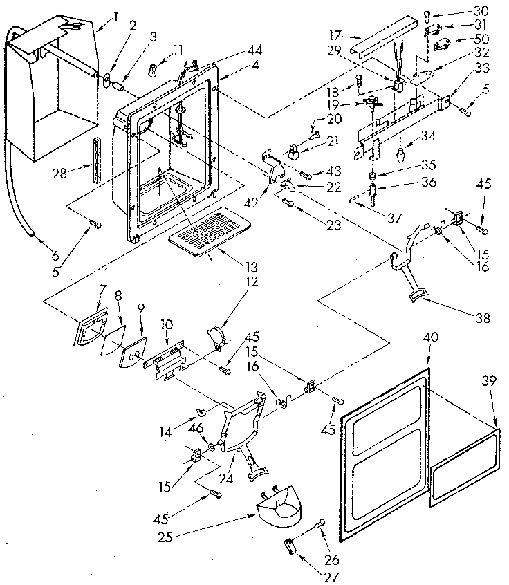 Dispenser front