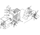 ICP NRGF36EDB03 heating section and blower diagram