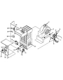 Heating section and blower