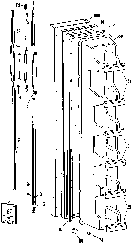 Freezer door