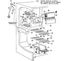 Kenmore 3639550410 freezer section diagram