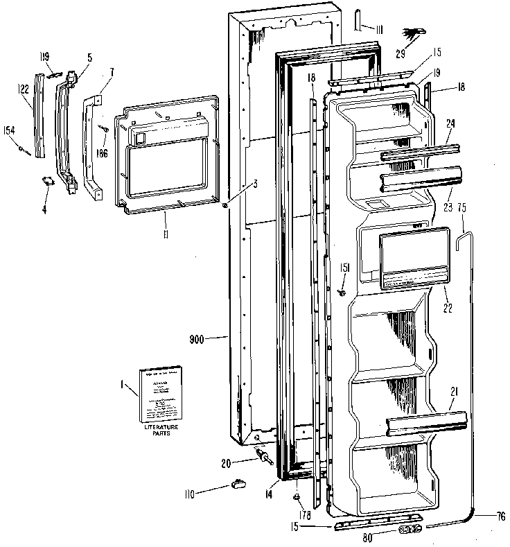 Freezer door