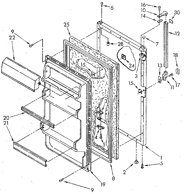 Refrigerator door