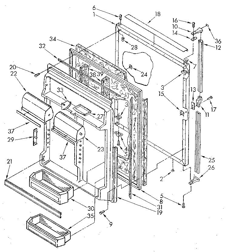 Refrigerator door