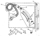 Kenmore 1162039580 hose and attachment diagram
