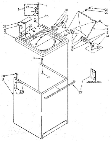 Top and cabinet