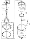 Agitator, basket and tub