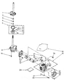 Brake, clutch, gearcase, motor and pump